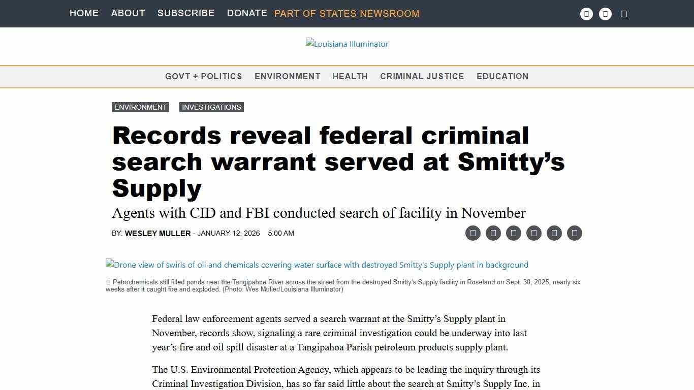 Records reveal federal criminal search warrant served at Smitty’s Supply